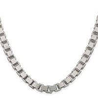 Sterling Silver 7mm Box Chain view 2