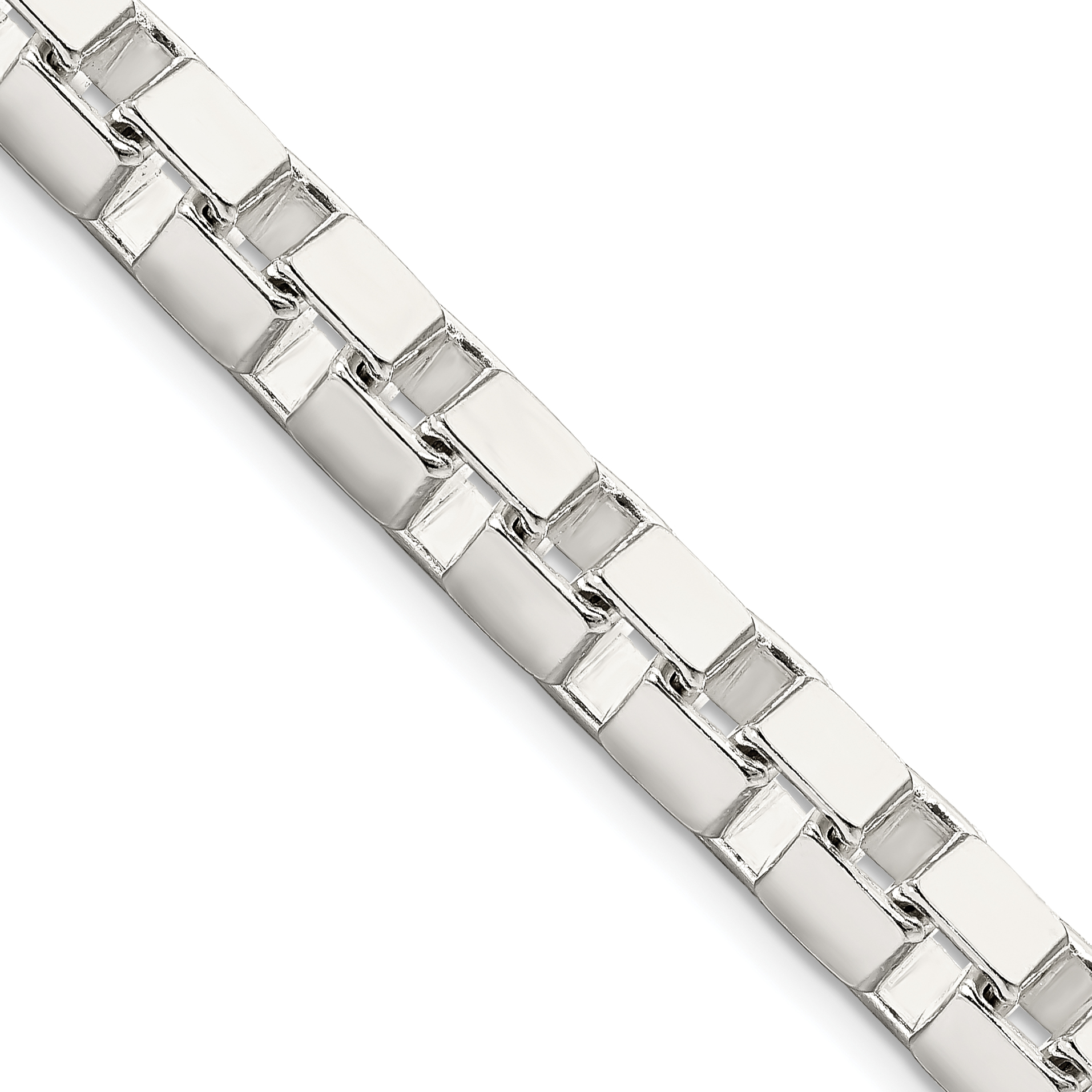 Sterling Silver 7mm Box Chain (QBX120-18)