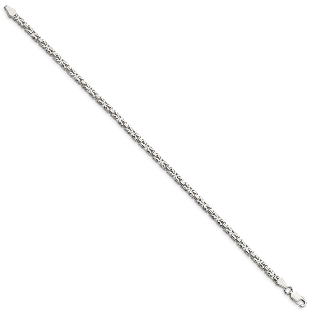 Sterling Silver 2.5mm Byzantine Chain (QBZ060-8)