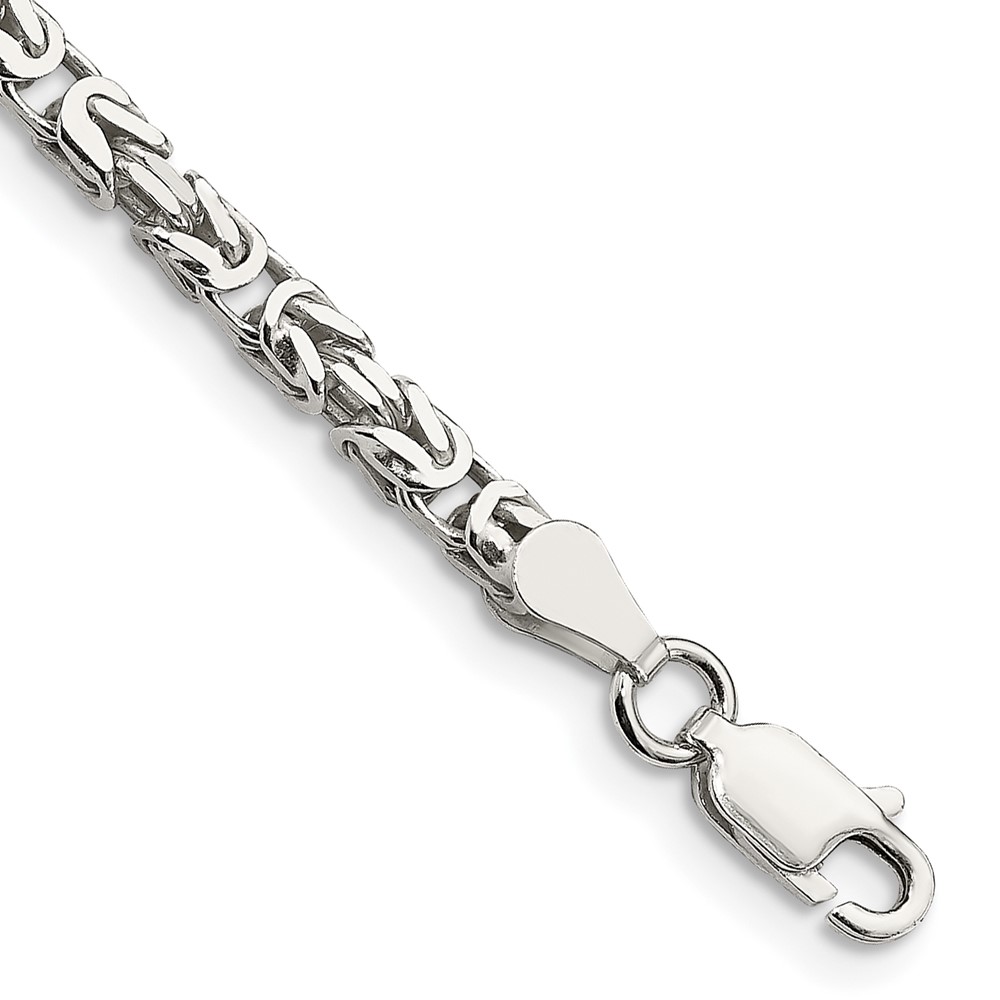 Sterling Silver 2.5mm Byzantine Chain (QBZ060-7)