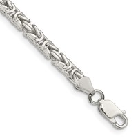 Sterling Silver 3.25mm Byzantine Chain view 1