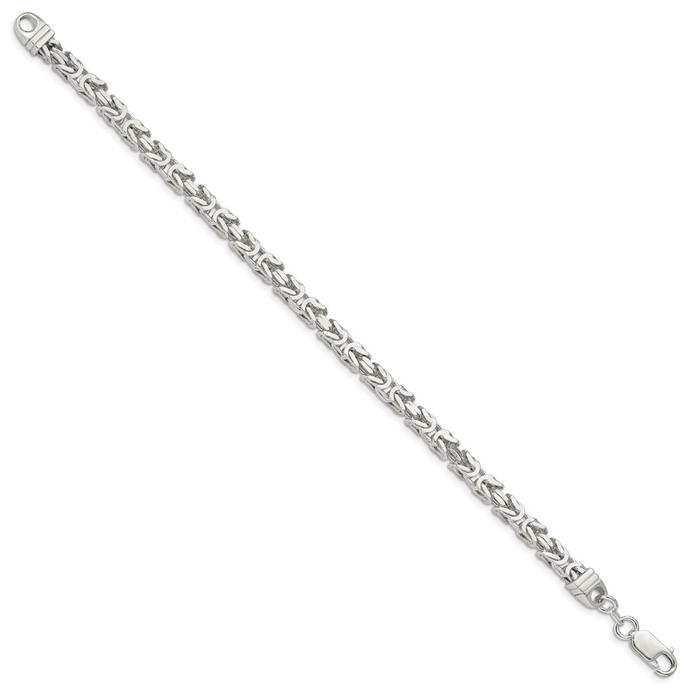Sterling Silver 4.25mm Byzantine Chain (QBZ100-7)