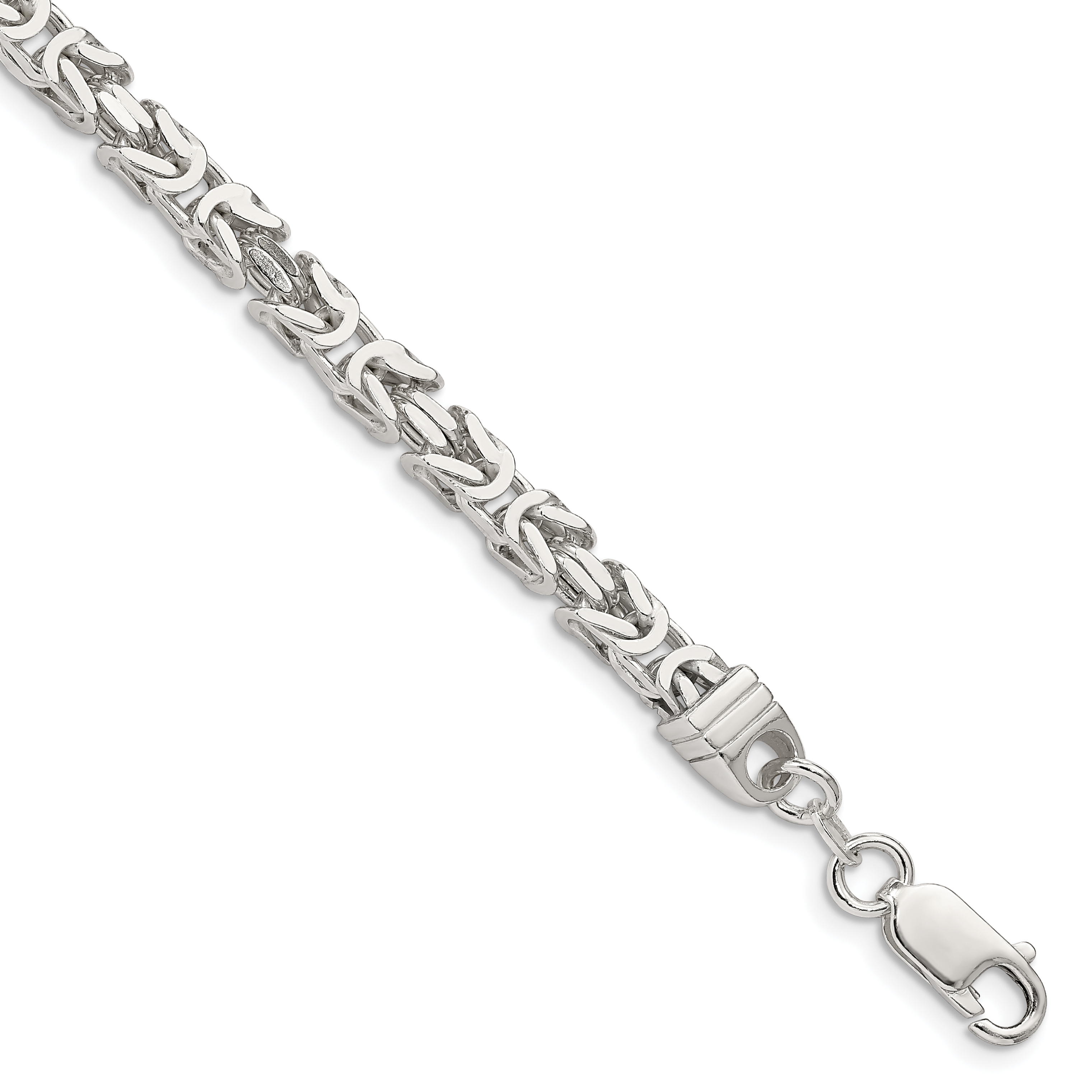 Sterling Silver 4.25mm Byzantine Chain (QBZ100-7)