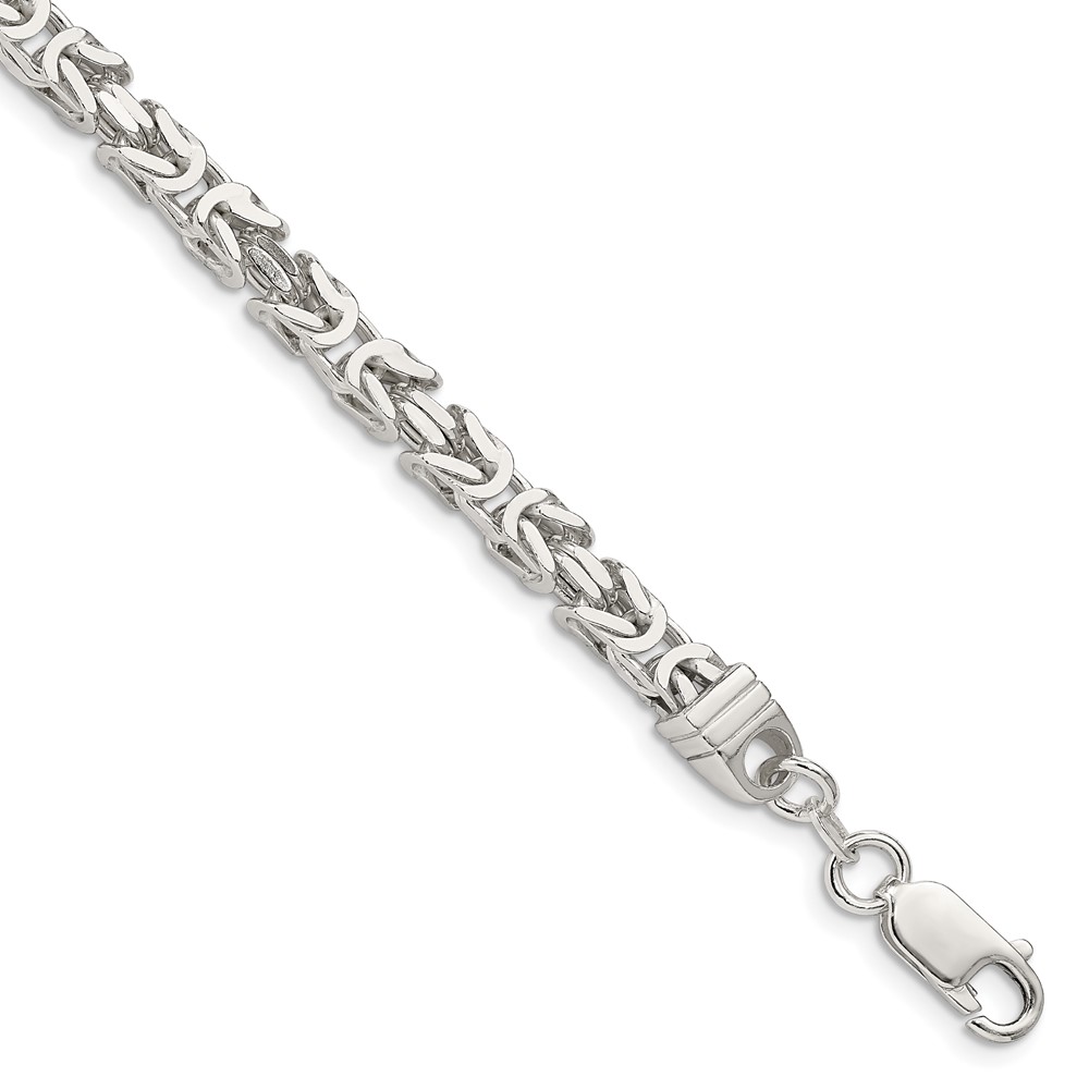 Sterling Silver 4.25mm Byzantine Chain (QBZ100-7)