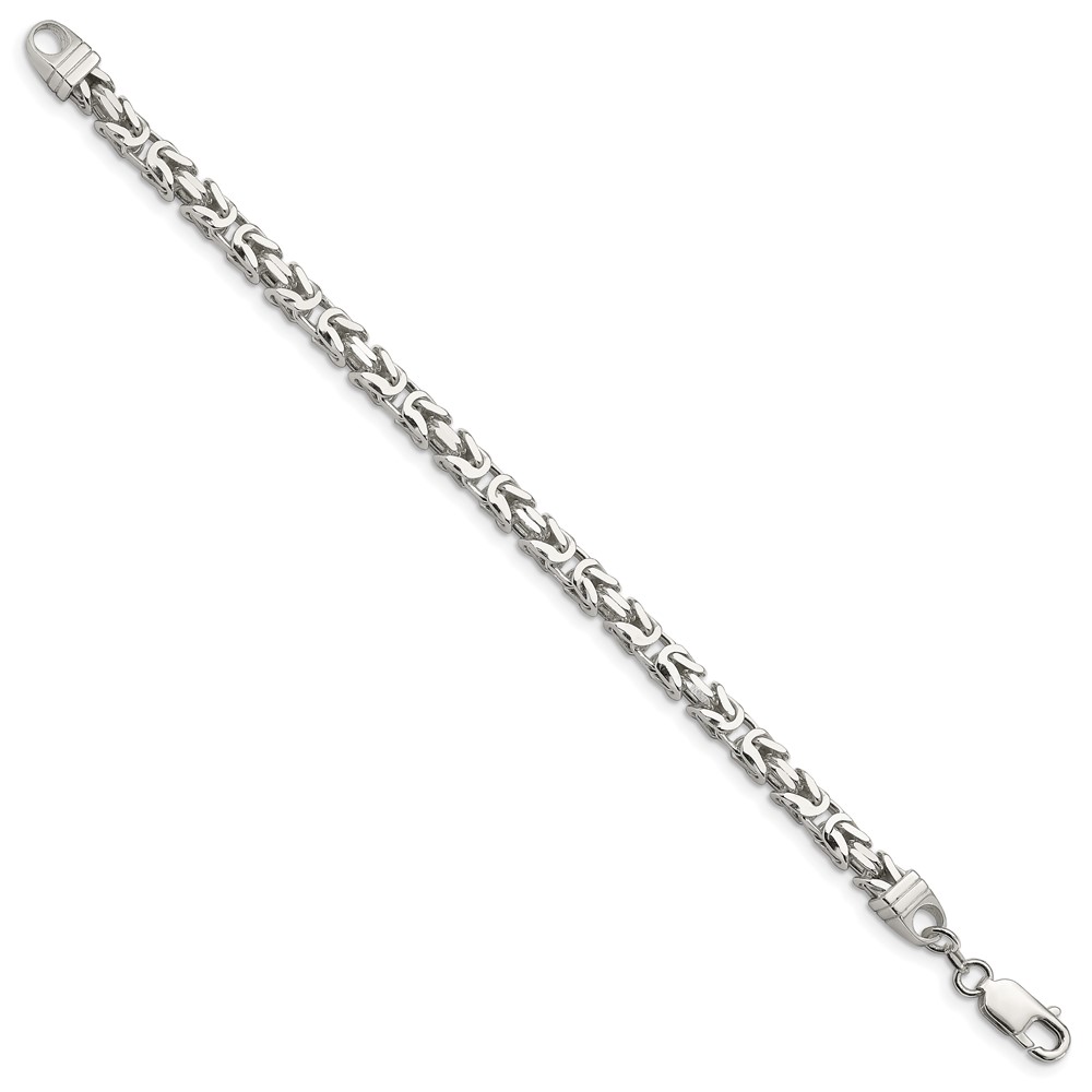 Sterling Silver 5mm Byzantine Chain (QBZ120-9)