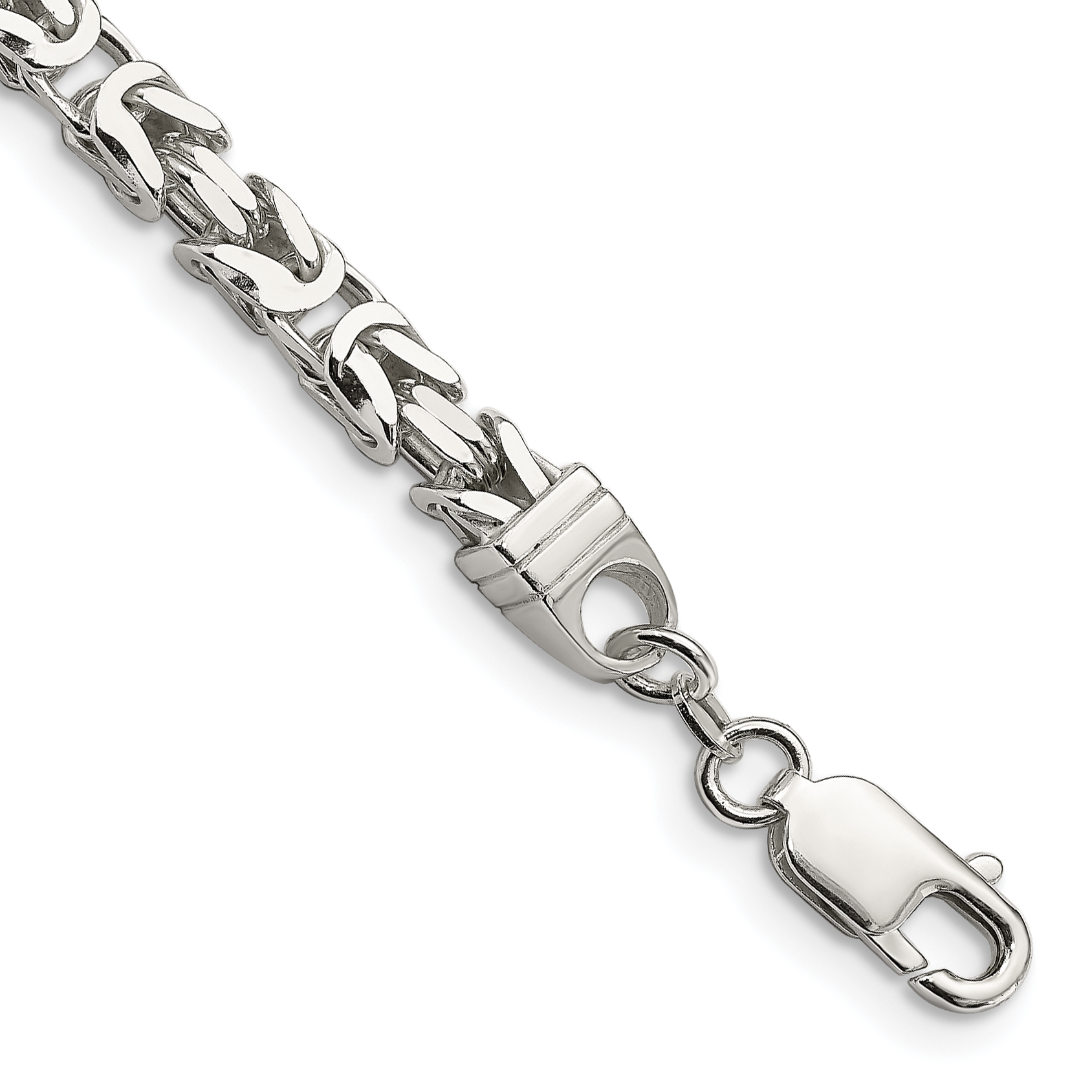 Sterling Silver 5mm Byzantine Chain (QBZ120-8)