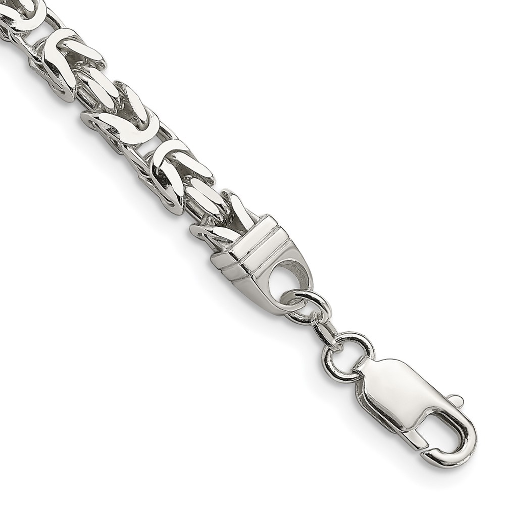 Sterling Silver 5mm Byzantine Chain (QBZ120-8)