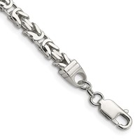 Sterling Silver 5mm Byzantine Chain view 1
