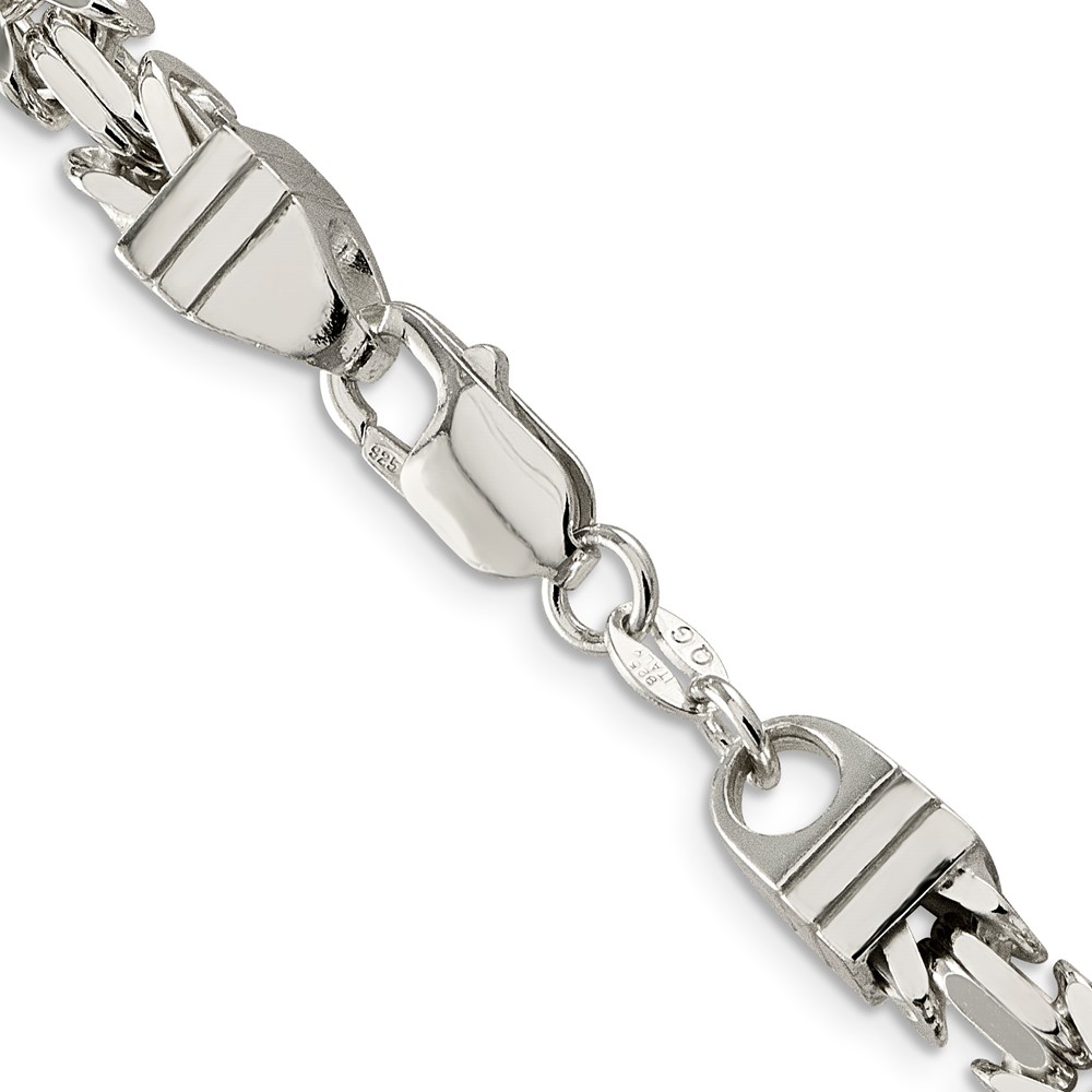Sterling Silver 6mm Byzantine Chain (QBZ150-20)