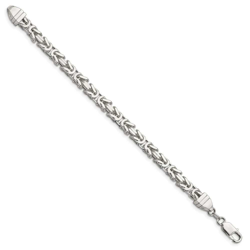 Sterling Silver 6mm Byzantine Chain (QBZ150-8)