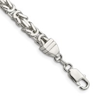 Sterling Silver 6mm Byzantine Chain view 1