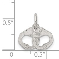 Sterling Silver Handcuffs Charm view 3