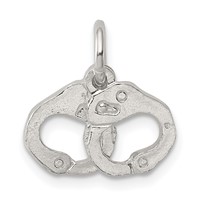 Sterling Silver Handcuffs Charm view 1