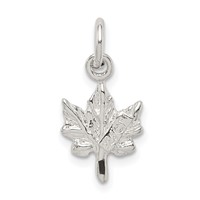 Sterling Silver Maple Leaf Charm view 4