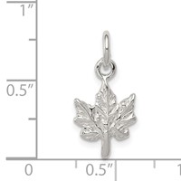 Sterling Silver Maple Leaf Charm view 3