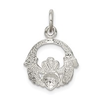Sterling Silver Claddagh Charm view 4