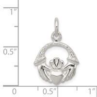 Sterling Silver Claddagh Charm view 3