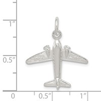 Sterling Silver Jet Charm view 4