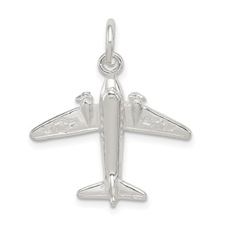 Sterling Silver Jet Charm