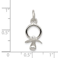 Sterling Silver Pacifier Charm view 3
