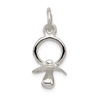 Sterling Silver Pacifier Charm view 1