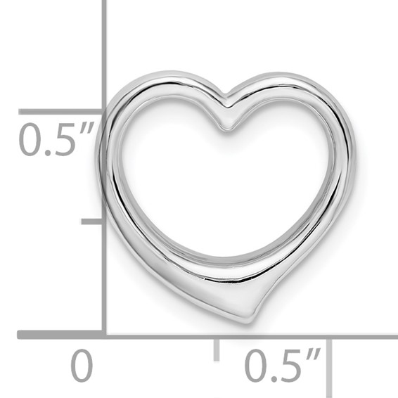 Sterling Silver Heart Chain Slide