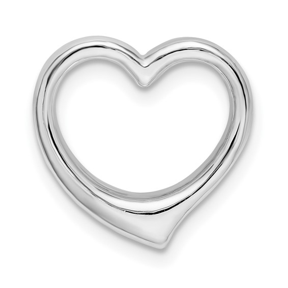 Sterling Silver Heart Chain Slide