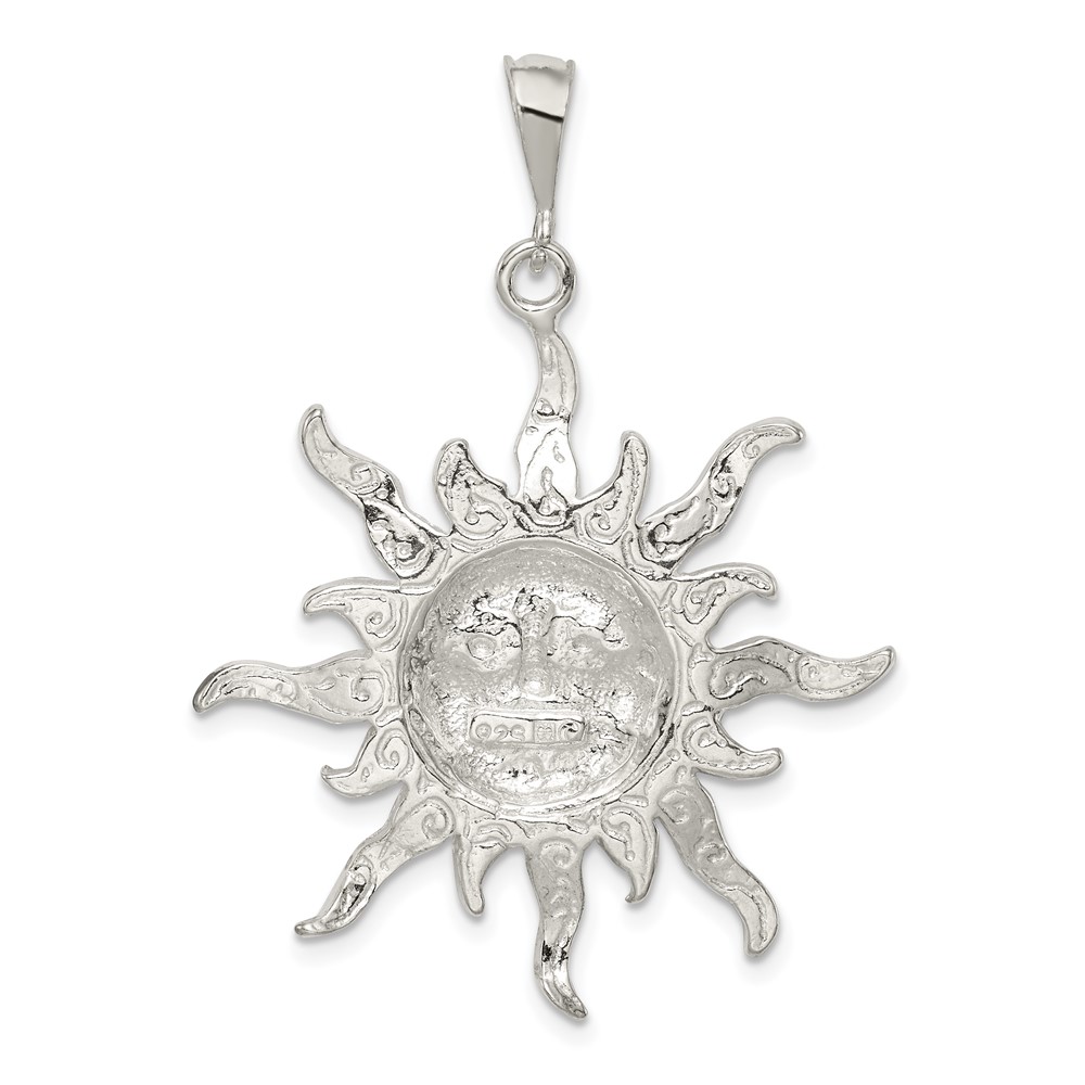 Sterling Silver Sun Pendant (QC1066)
