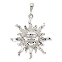 Sterling Silver Sun Pendant view 1