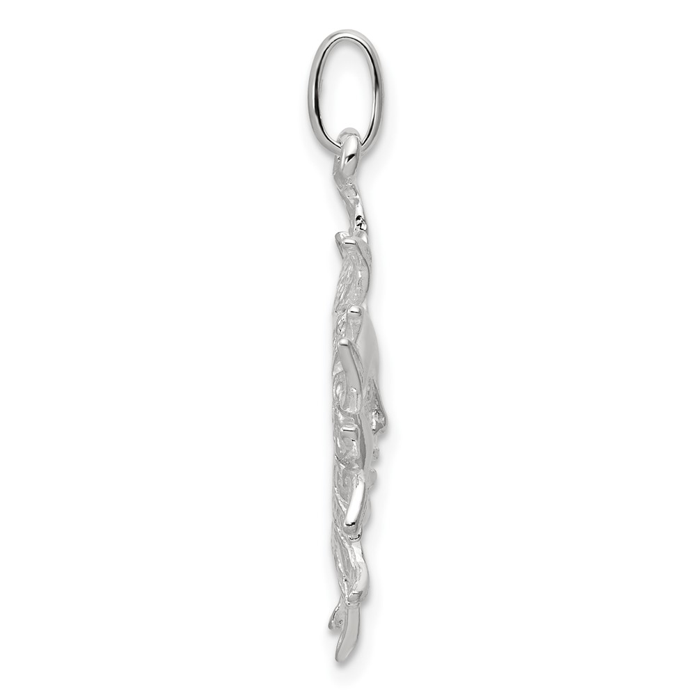 Sterling Silver Sun Pendant (QC1067)