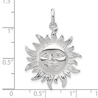 Sterling Silver Sun Pendant view 3