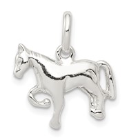 Sterling Silver Horse Charm view 1