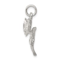 Sterling Silver Rose Pendant view 2