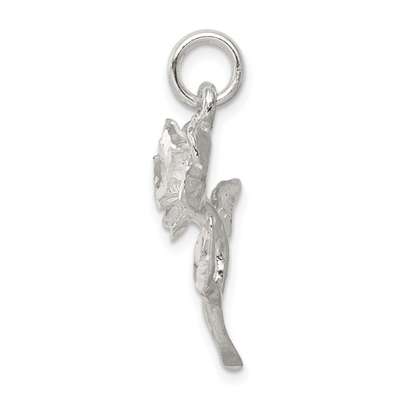 Sterling Silver Rose Pendant