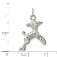 Sterling Silver Lamb Charm view 3