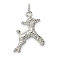 Sterling Silver Lamb Charm view 1