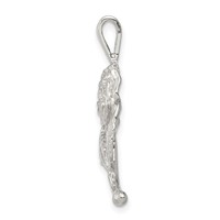 Sterling Silver Rose Pendant view 2
