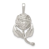 Sterling Silver Rose Pendant view 1