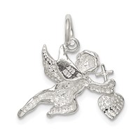 Sterling Silver Cupid Charm view 4