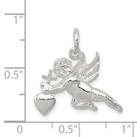 Sterling Silver Cupid Charm view 3
