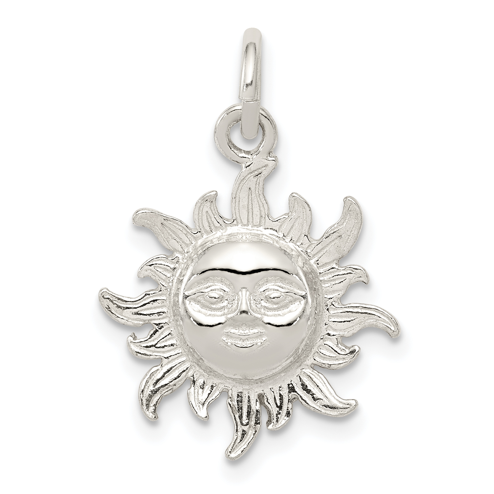 Sterling Silver Sun Charm (QC1085)