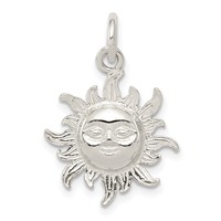 Sterling Silver Sun Charm view 1