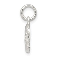 Sterling Silver Polished Moon and Star Charm view 2