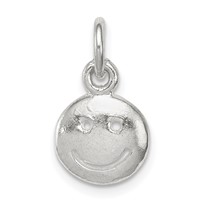 Sterling Silver Smiley Face Charm view 1