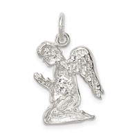 Sterling Silver Praying Angel Charm view 4