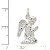 Sterling Silver Praying Angel Charm view 3