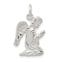 Sterling Silver Praying Angel Charm view 1