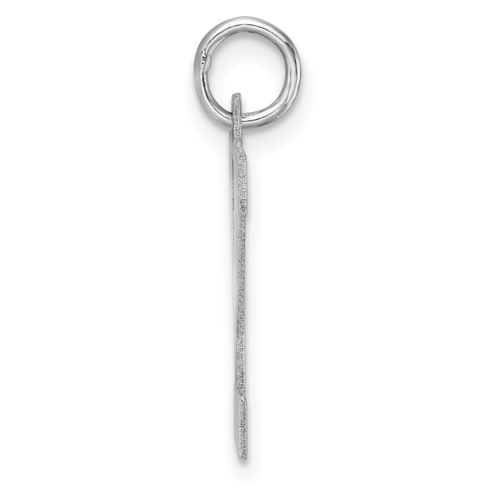 Large Sterling Silver Rhodium-plated Block Letter Y Initial Charm (QC11255Y)