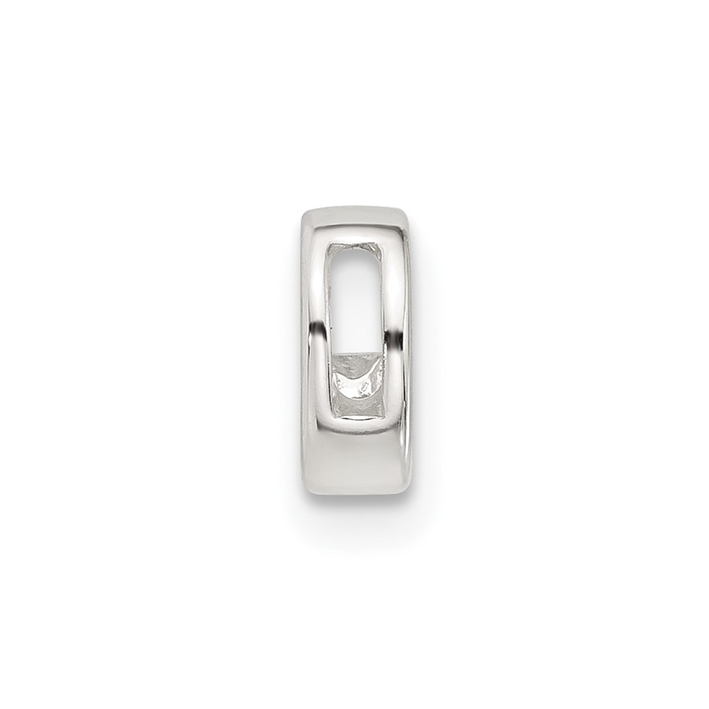Sterling Silver E-coated Letter C Slide Charm (QC11488C)