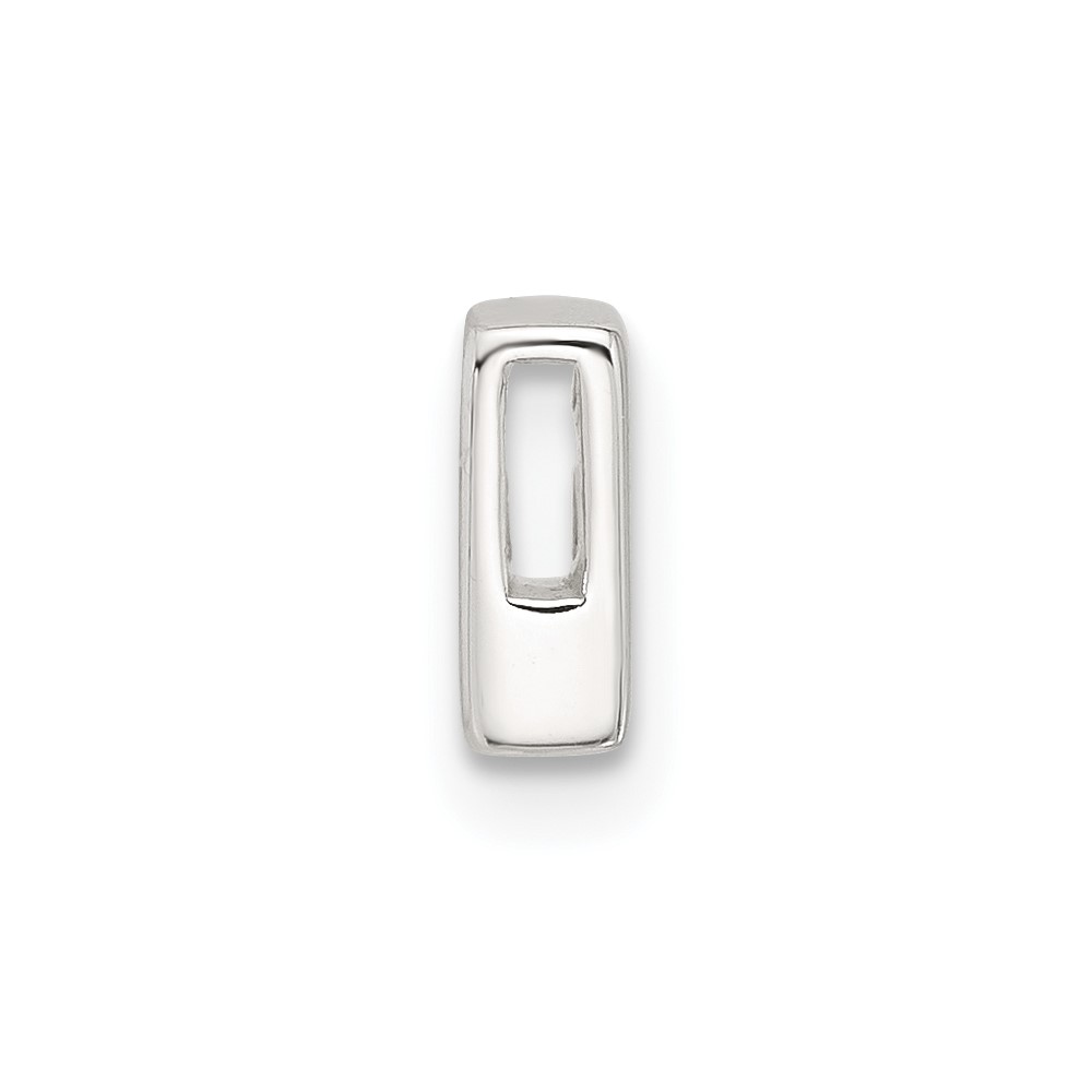 Sterling Silver E-coated Letter F Slide Charm (QC11488F)